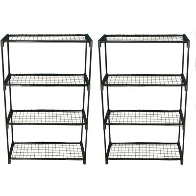 Selections - Greenhouse Staging - 4 Tier - Pack of 2 - Shelving Selections - Greenhouse Staging - 4 Tier - Pack of 2 - Shelving