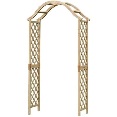 Selections - Wooden Garden Arch - Tan - Garden Arch Selections - Wooden Garden Arch - Tan - Garden Arch