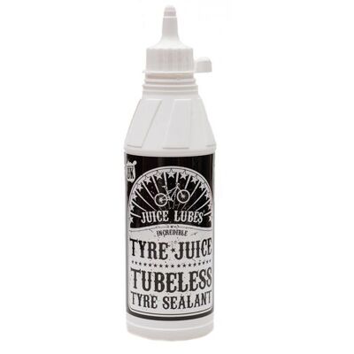 Juice Lubes Tyre Juice Guffe - Sealant pour pneus tubeless - Publicité Juice Lubes Tyre Juice Guffe - Sealant pour pneus tubeless - Publicité