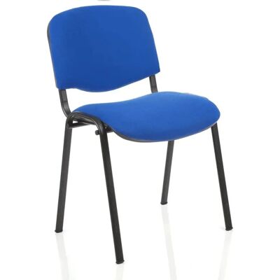 ISO Stacking Chair Blue Fabric - Waiting Chair ISO Stacking Chair Blue Fabric - Waiting Chair