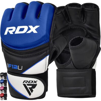Guantes de MMA RDX SPORTS - Negro/Azul - GGRF-12 - Guantes Guantes de MMA RDX SPORTS - Negro/Azul - GGRF-12 - Guantes