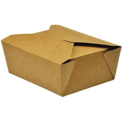 Vegware No. 8 Food Carton - 1300ml - Brown Vegware No. 8 Food Carton - 1300ml - Brown