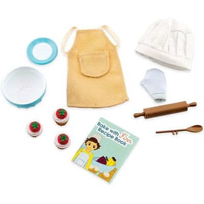 Lottie Dolls Kuchenback-Outfit - Puppenkleid-Accessoireset Lottie Dolls Kuchenback-Outfit - Puppenkleid-Accessoireset