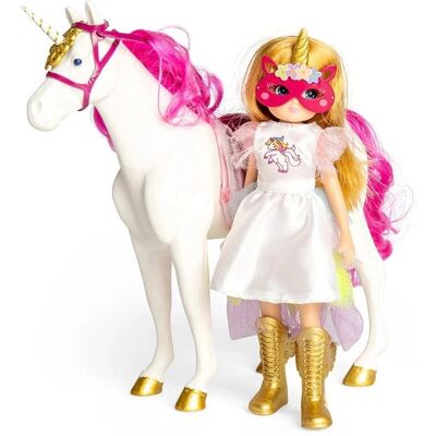 Lottie Dolls - Dress Up Doll & Unicorn - 2 Piece - Fantasy - Zabawka Lottie Dolls - Dress Up Doll & Unicorn - 2 Piece - Fantasy - Zabawka