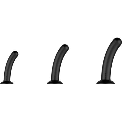Nexus Silicone Anal Dildo Set - Curved, 3 Sizes, Suction Cup Nexus Silicone Anal Dildo Set - Curved, 3 Sizes, Suction Cup