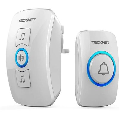 TeckNet Wireless Doorbell - Wall Plug-in - Chime TeckNet Wireless Doorbell - Wall Plug-in - Chime