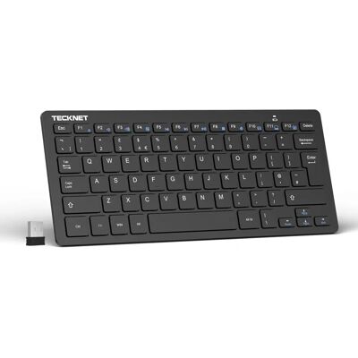 TeckNet Wireless Keyboard - Compact, 2.4G, for Windows & Android - Wireless Keyboard TeckNet Wireless Keyboard - Compact, 2.4G, for Windows & Android - Wireless Keyboard