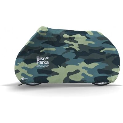 BikeParka XL Couverture de Vélo Camouflage - Type de vélo - Publicité BikeParka XL Couverture de Vélo Camouflage - Type de vélo - Publicité