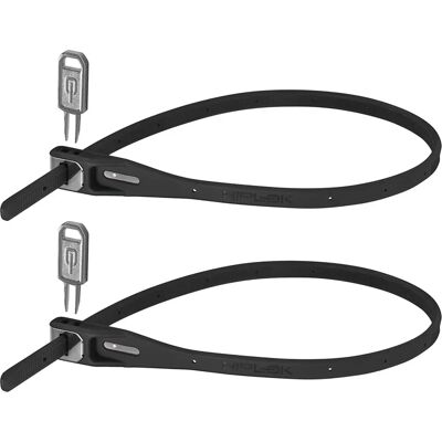 Hiplok Z-lok Sicherheitsschnur - Twin Pack - 40cm Schwarz - Kabelschlösser Hiplok Z-lok Sicherheitsschnur - Twin Pack - 40cm Schwarz - Kabelschlösser