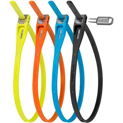 Hiplok Z LOK Veiligheidssluiting Multi Pack - Zwart/Cyaan/Oranje/Limo - Beveiligingsklem Hiplok Z LOK Veiligheidssluiting Multi Pack - Zwart/Cyaan/Oranje/Limo - Beveiligingsklem