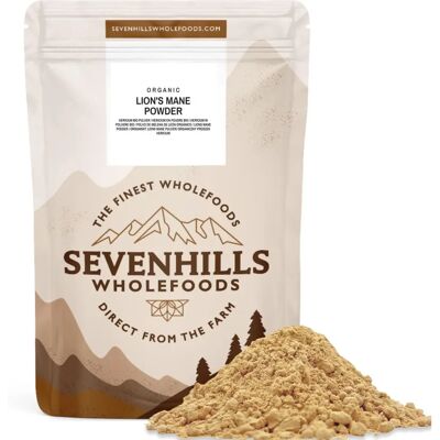 Sevenhills Wholefoods - Lions Mane Mushroom Powder - Organic - 100g - Mushroom Powder Sevenhills Wholefoods - Lions Mane Mushroom Powder - Organic - 100g - Mushroom Powder