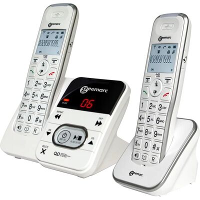 Geemarc Amplidect295 Twin Pack - Amplified Cordless Phones with Answering Machine Geemarc Amplidect295 Twin Pack - Amplified Cordless Phones with Answering Machine