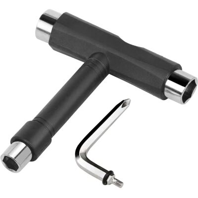 TRIXES Preto 5-em-um Ferramenta para scooter/Skateboard/Longboard - Ferramenta de skate TRIXES Preto 5-em-um Ferramenta para scooter/Skateboard/Longboard - Ferramenta de skate