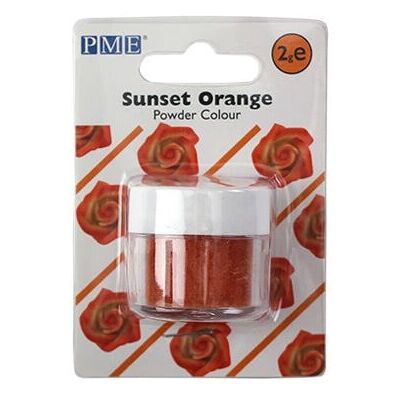 PME - Powder Colours - Sunset Orange - 2 g - Food Color - Publicité PME - Powder Colours - Sunset Orange - 2 g - Food Color - Publicité