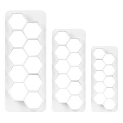 Moule à Gâteau Hexagone Géométrique PME GMC104 - Blanc Moule à Gâteau Hexagone Géométrique PME GMC104 - Blanc