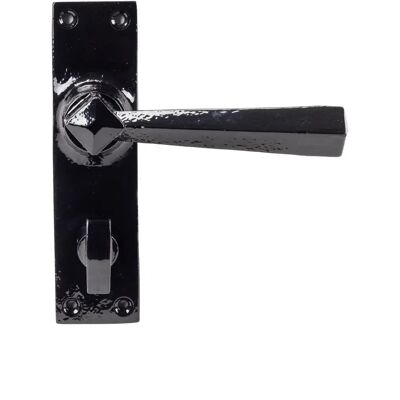 FROM THE ANVIL - Set of 2 black straight lever door handles - door handle FROM THE ANVIL - Set of 2 black straight lever door handles - door handle