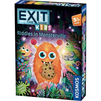 Thames & Kosmos EXIT : Le Jeu - Enfants - Devinettes à Monsterville - Jeu de société familial - Publicité Thames & Kosmos EXIT : Le Jeu - Enfants - Devinettes à Monsterville - Jeu de société familial - Publicité
