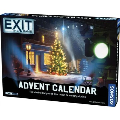 Thames and Kosmos Exit Advent Calendar Missing Hollywood Star Game - Board Game Thames and Kosmos Exit Advent Calendar Missing Hollywood Star Game - Board Game