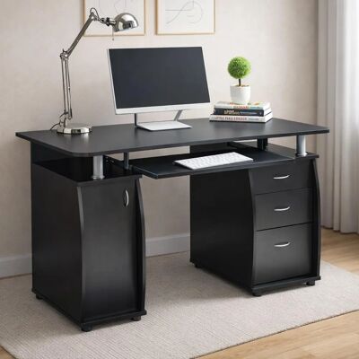RayGar - Deluxe - Black - 3-Drawer - Desk RayGar - Deluxe - Black - 3-Drawer - Desk
