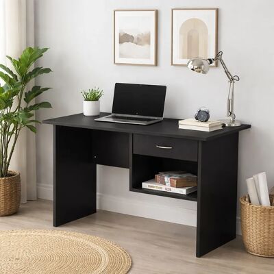 Raygar - Home Office Desk - 1 Drawer - Black - Desk Raygar - Home Office Desk - 1 Drawer - Black - Desk