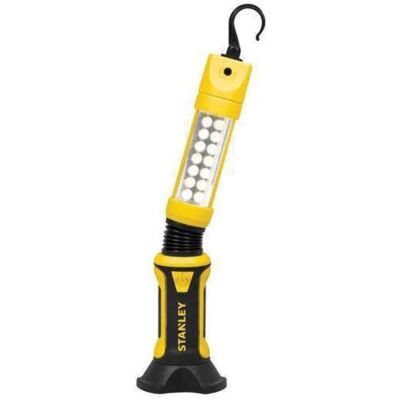 Lampe de travail Stanley Jaune - 90 lm - Torche, LED, Base magnétique - Publicité Lampe de travail Stanley Jaune - 90 lm - Torche, LED, Base magnétique - Publicité