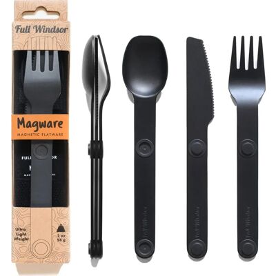 Magware Full Windsor Set di Posate Magnetiche in Alluminio - Viaggio & Outdoor Magware Full Windsor Set di Posate Magnetiche in Alluminio - Viaggio & Outdoor