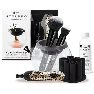 Pulitore Pennelli Makeup StylPro Cheetah - Dispositivo Professionale Pulitore Pennelli Makeup StylPro Cheetah - Dispositivo Professionale