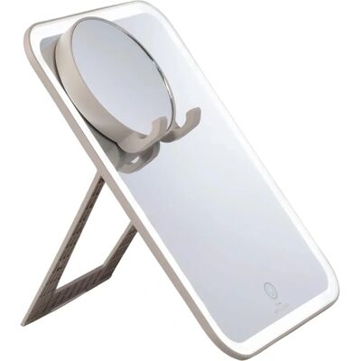 Espelho de Viagem GLOW & BEHOLD com Prateleira para Selfie Espelho de Viagem GLOW & BEHOLD com Prateleira para Selfie