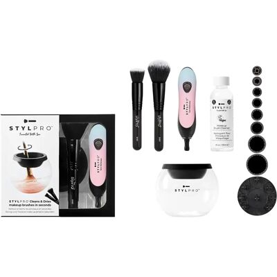 Set di pulizia pennelli trucco StylPro Bubblegum - Veloce e Facile Set di pulizia pennelli trucco StylPro Bubblegum - Veloce e Facile