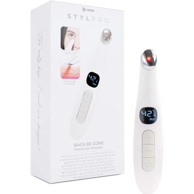 Stylpro Bags Be Gone - Wärmender Augenmassage - Reduziert Schwellungen, Falten, Dunkle Ringe Stylpro Bags Be Gone - Wärmender Augenmassage - Reduziert Schwellungen, Falten, Dunkle Ringe