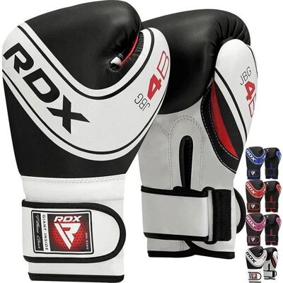 Guantoni da Boxe RDX per Bambini - Bianco/Nero - 6oz - Pelle Resistente Guantoni da Boxe RDX per Bambini - Bianco/Nero - 6oz - Pelle Resistente
