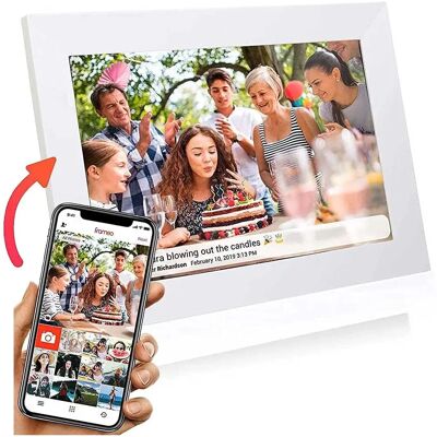 Grouptronics Grouptronics-10 White WiFi Digital Photo Frame - Digital Photo Frame Grouptronics Grouptronics-10 White WiFi Digital Photo Frame - Digital Photo Frame