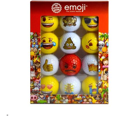 Emoji Grappige Golfballen - Set van 12 Emoji Grappige Golfballen - Set van 12