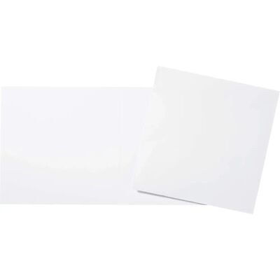Craft 6x6 40 Vita Premium Kort - Gratulationskort & Kuvert Craft 6x6 40 Vita Premium Kort - Gratulationskort & Kuvert