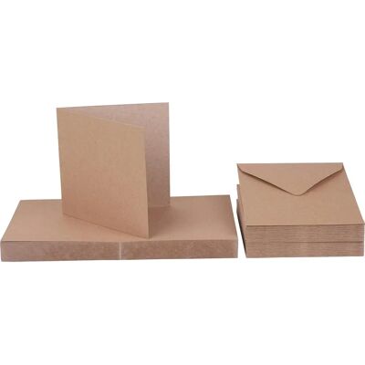 Craft UK Kort & Kuvert 6x6 Tum Kraft - Kort & Kuvert Craft UK Kort & Kuvert 6x6 Tum Kraft - Kort & Kuvert
