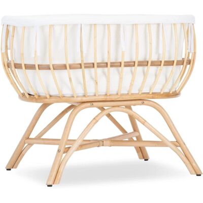 CuddleCo Aria Rattan Crib - Natural CuddleCo Aria Rattan Crib - Natural