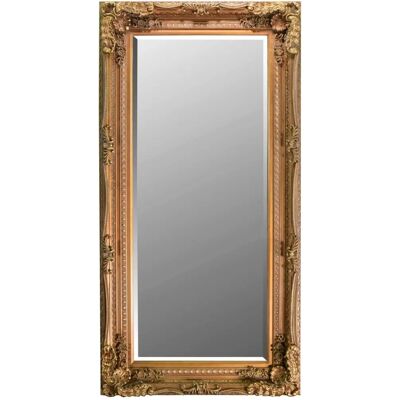 Lois Antique Gold Full Length Mirror - Wall 5ft9 X 2ft10 Lois Antique Gold Full Length Mirror - Wall 5ft9 X 2ft10