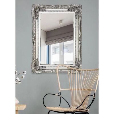 Lois Silver Antique Wall Mirror - Wall Mirror Lois Silver Antique Wall Mirror - Wall Mirror
