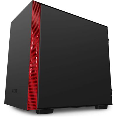 NZXT H210i Mattsvart Röd Mini Tower - PC Chassi NZXT H210i Mattsvart Röd Mini Tower - PC Chassi