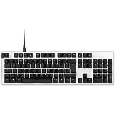 NZXT White QWERTZ Mechanical Gaming Keyboard - PC Peripherals NZXT White QWERTZ Mechanical Gaming Keyboard - PC Peripherals