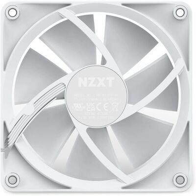 NZXT F120 RGB Computer Case Fan - White - 12cm NZXT F120 RGB Computer Case Fan - White - 12cm