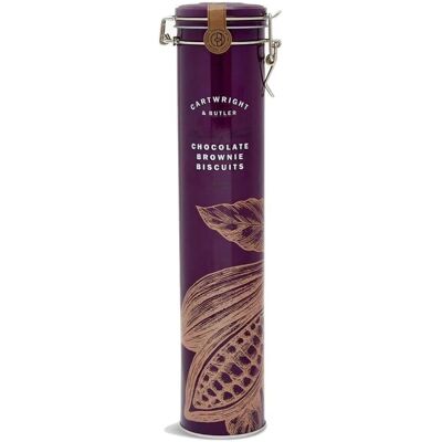 Cartwright & Butler Chocolate Brownies - 300g Tall Tin Cartwright & Butler Chocolate Brownies - 300g Tall Tin