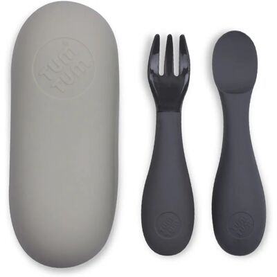 Set de Couverts en Silicone pour Bébé TUM TUM - Kit d'Accessoires pour Bébé - Publicité Set de Couverts en Silicone pour Bébé TUM TUM - Kit d'Accessoires pour Bébé - Publicité