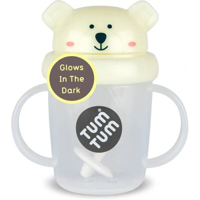 TUM TUM Tippy Up Verre Bébé Ours Polaire Lumineux - 200ml - Publicité TUM TUM Tippy Up Verre Bébé Ours Polaire Lumineux - 200ml - Publicité