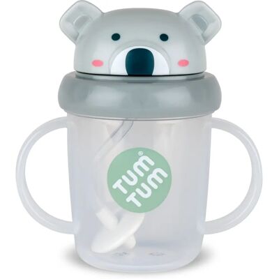 TUM TUM Tippy Up Verre bébé Koala avec paille lestée - Verre bébé - Publicité TUM TUM Tippy Up Verre bébé Koala avec paille lestée - Verre bébé - Publicité