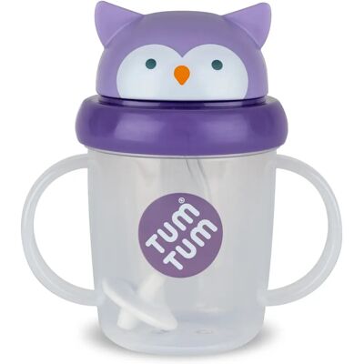 TUM TUM Gobelet bébé - Hibou, Anti-fuite, 200ml - Publicité TUM TUM Gobelet bébé - Hibou, Anti-fuite, 200ml - Publicité