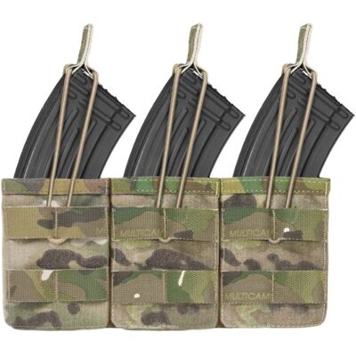 Wolf Triple Molle Open Ak 7.62mm - Multicam - Poche à magazine - Publicité Wolf Triple Molle Open Ak 7.62mm - Multicam - Poche à magazine - Publicité