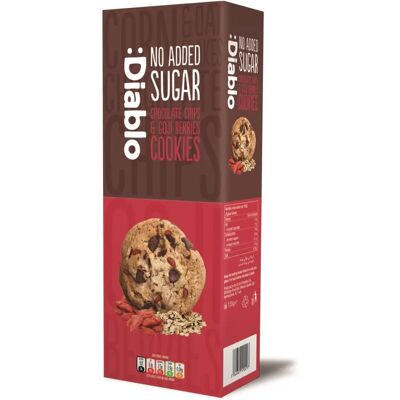 Diablo Galletas sin Azúcar con Chips de Chocolate y Bayas de Goji Diablo Galletas sin Azúcar con Chips de Chocolate y Bayas de Goji
