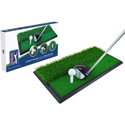 PGA TOUR Launch Pad Pro 2-in-1 Golf Practice Mat - Golf Practice Mat PGA TOUR Launch Pad Pro 2-in-1 Golf Practice Mat - Golf Practice Mat