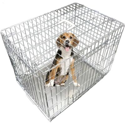 Ellie-Bo Dog Puppy Cage Folding 2 Door Crate with Non-Chew Metal Tray Extra Large - Dog Cage Ellie-Bo Dog Puppy Cage Folding 2 Door Crate with Non-Chew Metal Tray Extra Large - Dog Cage